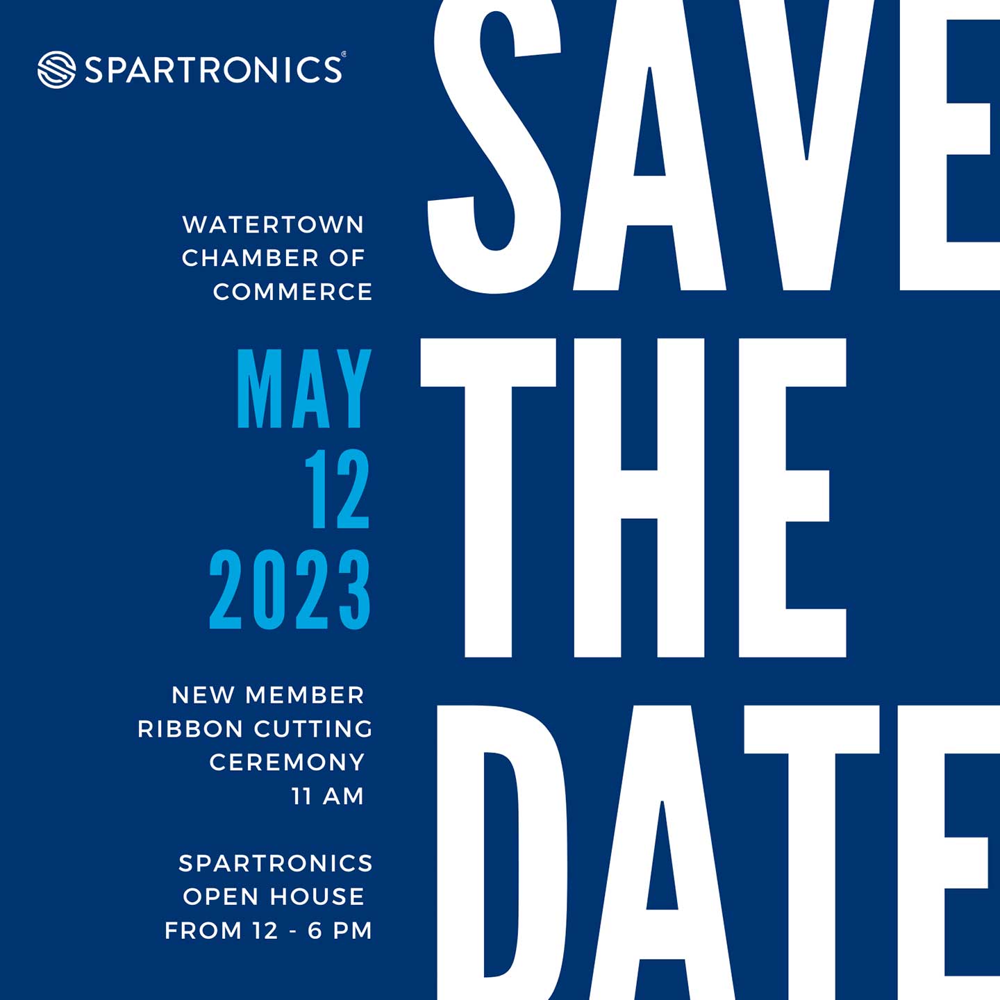 Save the Date Watertown Ribbon Cutting Header
