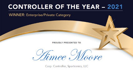 Aimee Moore named 2021 Controller of the Year