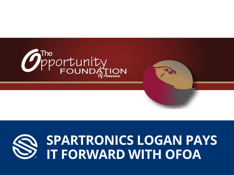 Spartronics Logan donates contract manufacturing services for printed circuit board assemblies for Opportunity Foundation of America.