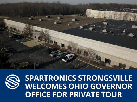 Spartronics Strongsville welcomed Governor DeWine's office to a private tour of the facility.