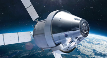 rendering of a space craft